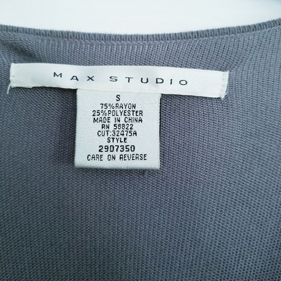 MAX STUDIO 🧜‍♀️ Banded Mini Dress w Draped Neck - Picture 5 of 6